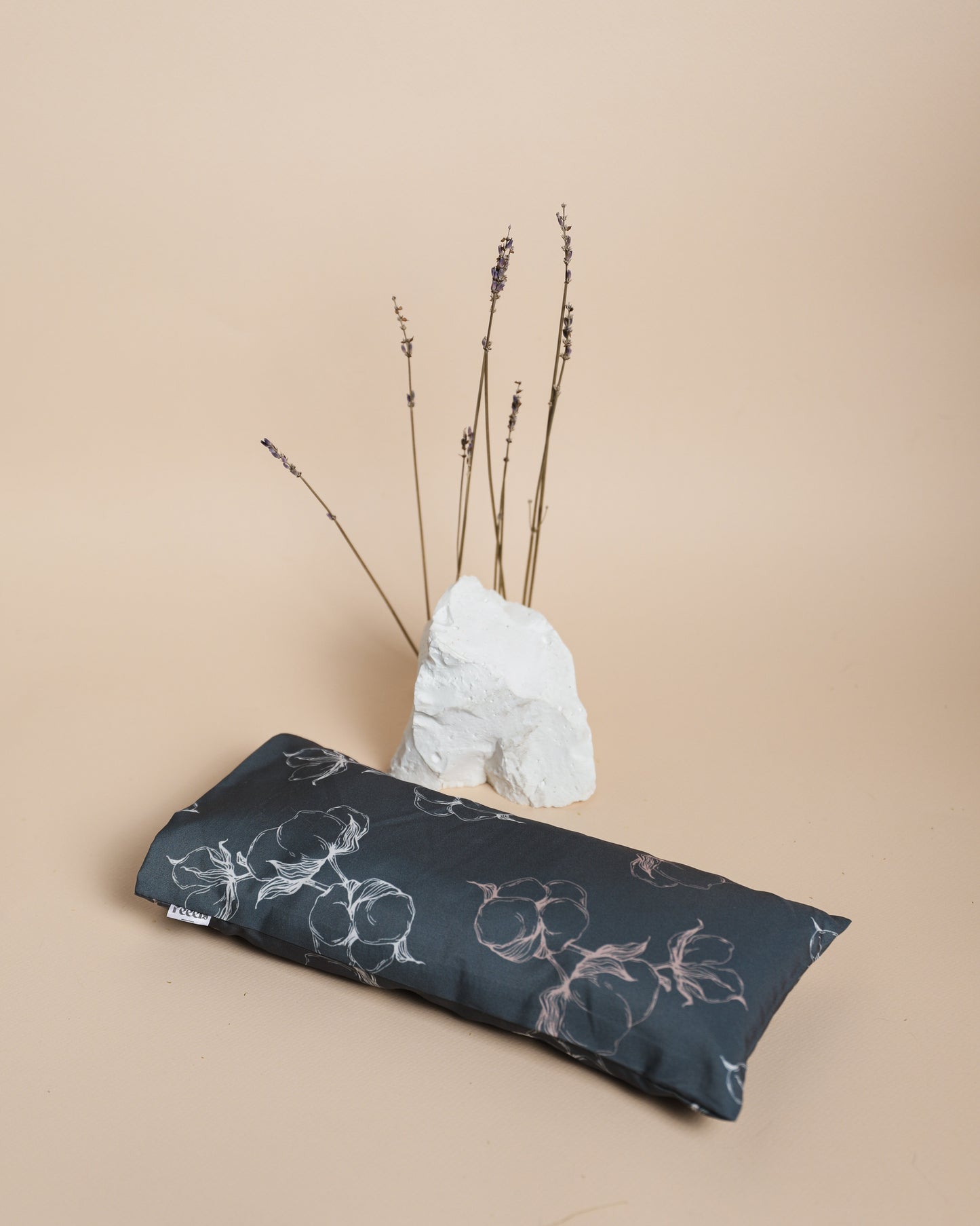 Lavender Aromatherapy Sleep Eye Pillow - Cotton grey