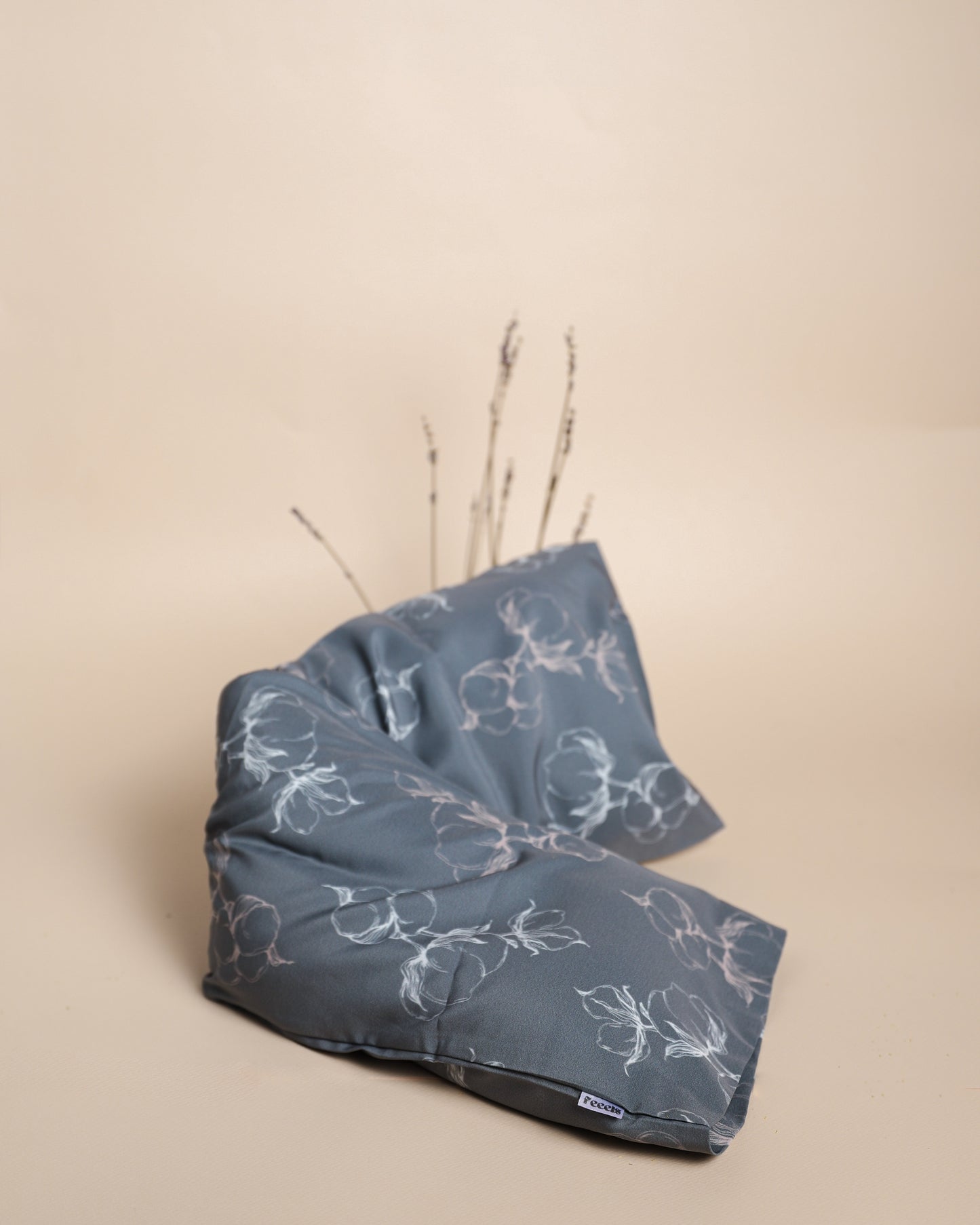 Lavender Muscle Pain Relief Wheat Bag - Cotton Grey