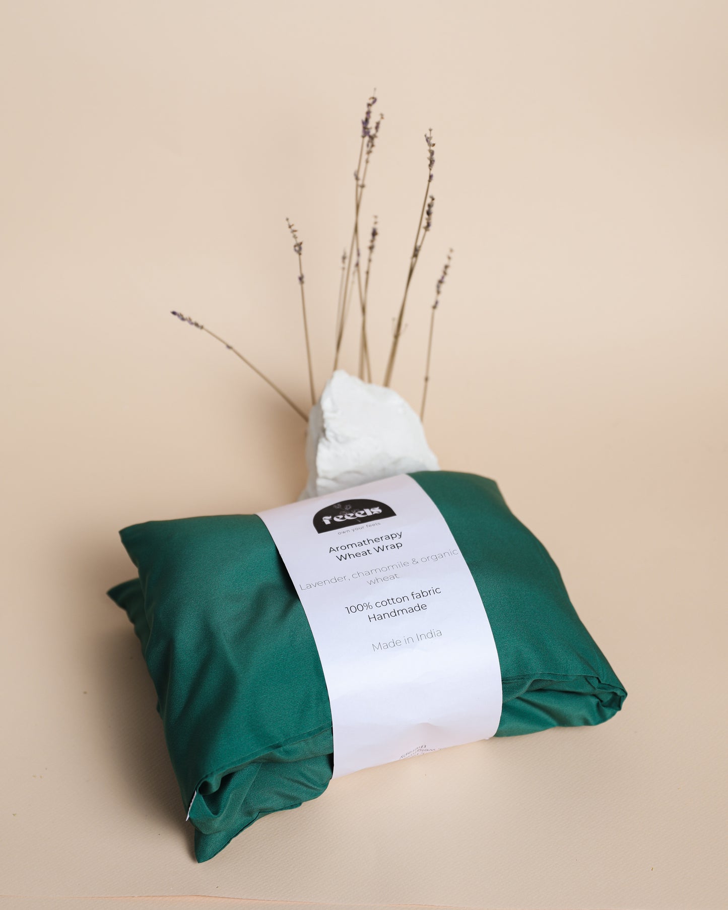 Lavender Muscle Pain Relief Wheat Bag - Plain Green
