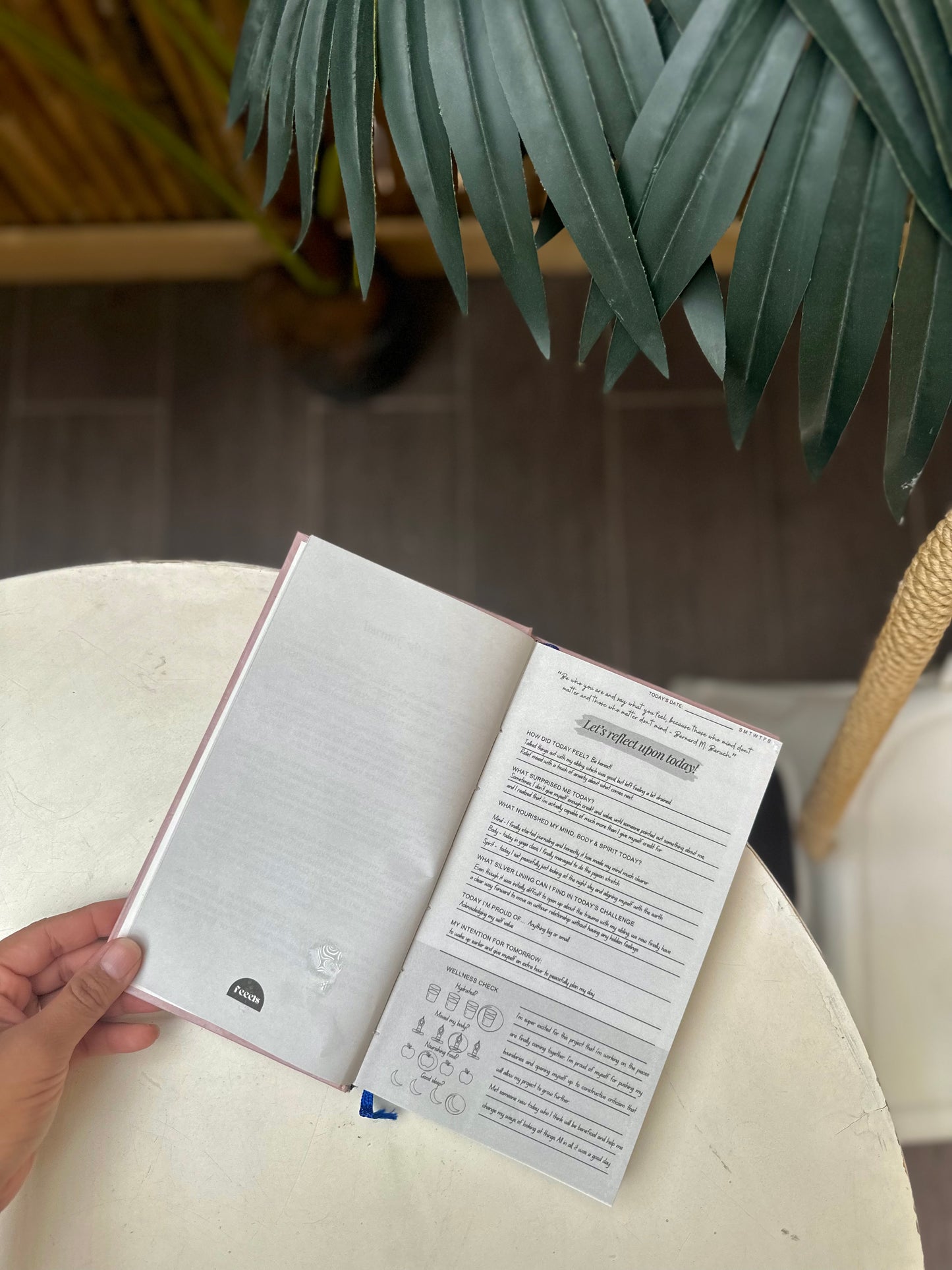 Breathe & Feel Wellness Journal Diary - Pink