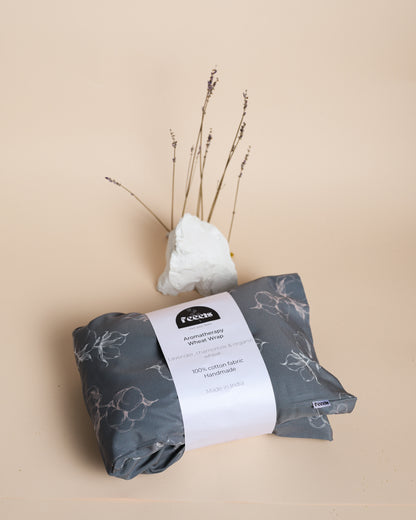 Lavender Muscle Pain Relief Wheat Bag - Cotton Grey